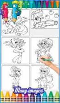 Coloring My Little Pony Equestria Girls for fans游戏截图4