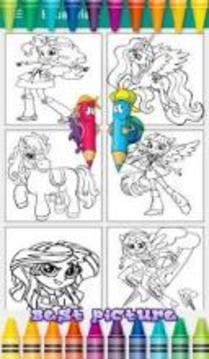 Coloring My Little Pony Equestria Girls for fans游戏截图3