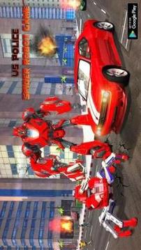 US Police Spider Robot Cop Car Transforming Games游戏截图3