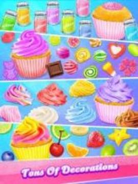 Glitter Cupcake - Trendy & Sparkly Desserts Food游戏截图2