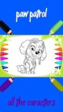 Coloring Book for Paw Patrol Game游戏截图3