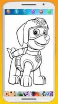 Paw Puppy Patrol Coloring Book游戏截图2