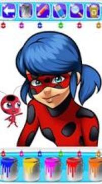 coloring ladybug et chat noir miraculou游戏截图5