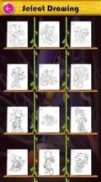 Coloring Pages for Sonic Dash游戏截图2
