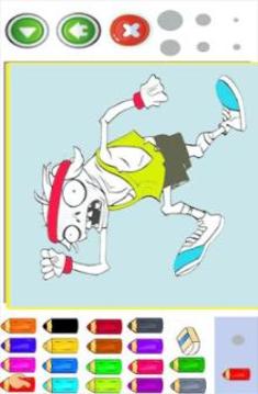 Zombie Coloring Paintting Drawing Book Game游戏截图4