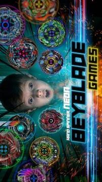 Neon beyblade games fidget spinner toys游戏截图2
