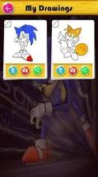 Coloring Pages for Sonic Dash游戏截图5