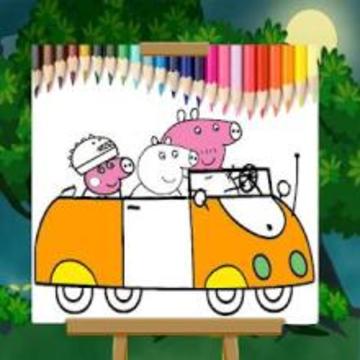 Pig Coloring Pages游戏截图3