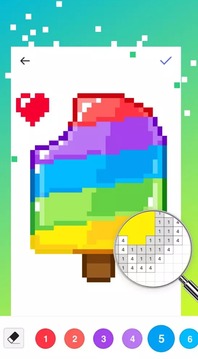 Unicorn Color by Number - Sandbox Pixel Art游戏截图1