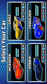 Strom vs Mcqueen Car Lightning Race游戏截图3