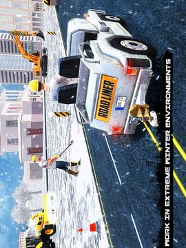 冬季雪卡车挖掘机3D游戏截图2