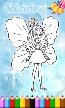 Thumbelina Fairies Baby Coloring Game游戏截图1