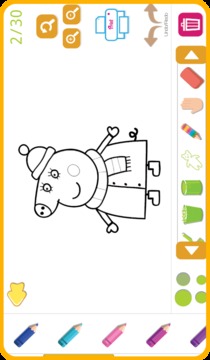 Coloring book for Peppa Piggy游戏截图2