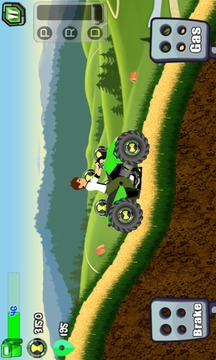 Super Ben Alien Quad Hill Racing - Atv climb top游戏截图3