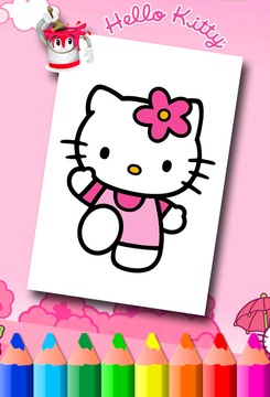 H Kitty Coloring Pages游戏截图4