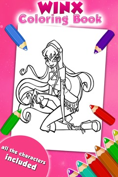 Coloring Game for Winx游戏截图3