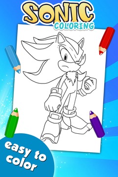 Sonic Hero Coloring Game游戏截图2