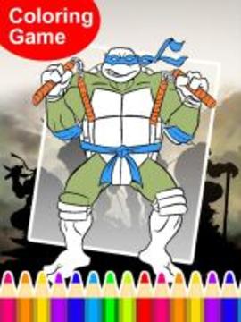 Coloring:Turtles Ninja Legends游戏截图1