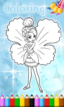 Thumbelina Fairies Baby Coloring Game游戏截图3