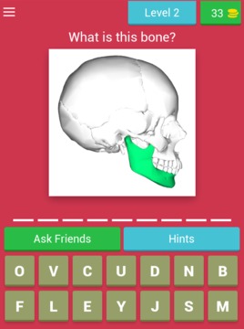 BONES Anatomy Quiz Trivia游戏截图5