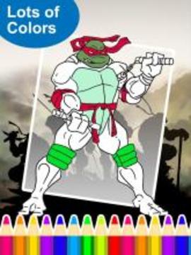 Coloring:Turtles Ninja Legends游戏截图3