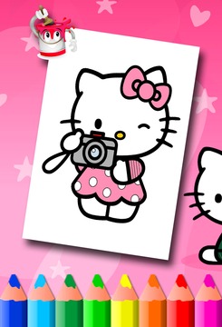 H Kitty Coloring Pages游戏截图1