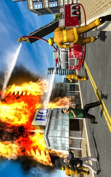 American NY Firefighter Truck Simulator游戏截图1