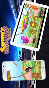 Sunny Bunnies Extreme Car Driving游戏截图2