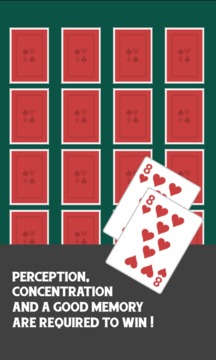 Concentration Free Card Game游戏截图1