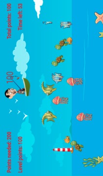 Mr.Bean Fishing Game For Kids游戏截图2