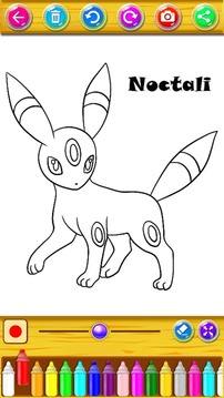 Learn to color Pokemo游戏截图1