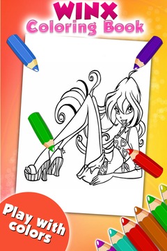 Coloring Game for Winx游戏截图2