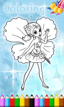 Thumbelina Fairies Baby Coloring Game游戏截图2