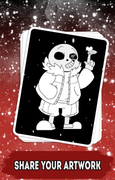 Coloring Book: Undertale Sans游戏截图2