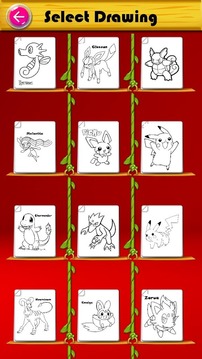 Learn to color Pokemo游戏截图5