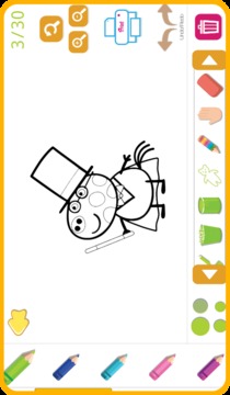 Coloring book for Peppa Piggy游戏截图3