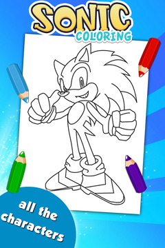 Sonic Hero Coloring Game游戏截图1