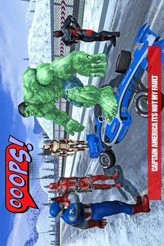 Superhero Tricky Car Stunts and Drift Rider游戏截图2