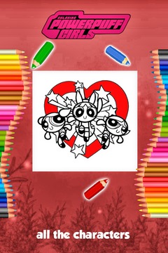 Power Girls Coloring Game游戏截图1