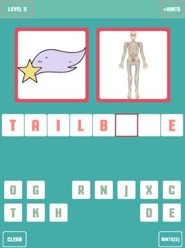 Pictures to word quiz游戏截图3