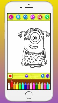 Coloring Books For Minions Character游戏截图5