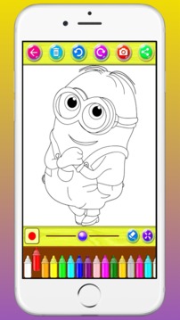 Coloring Books For Minions Character游戏截图2