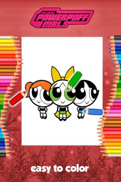 Power Girls Coloring Game游戏截图4