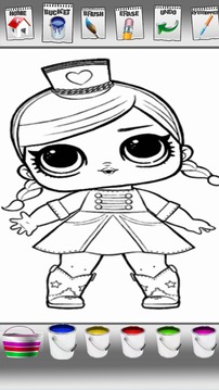 lol dolls surprise eggs and pets coloring book游戏截图1