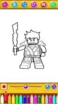 Coloring book for Lego of Ninjago游戏截图1