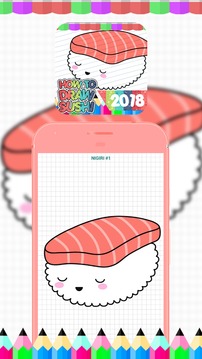 How To Draw Sushi Food 2018游戏截图2