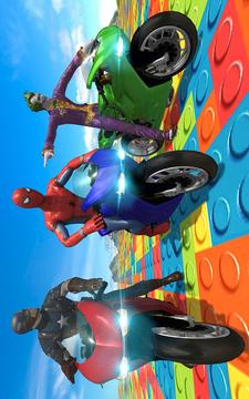 Super Heroes Downhill Stunts Racing游戏截图4