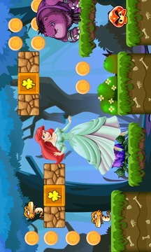 Adventures Princess Ariel Runner World游戏截图1