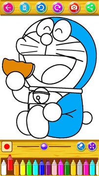 Learn to color Doramon Nobita游戏截图2