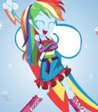 Fluttershy Rarity Rainbow Dash Dress up Games游戏截图2